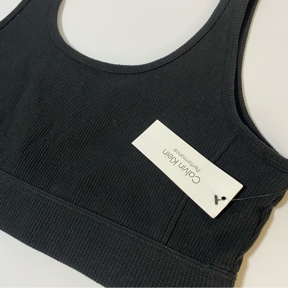 Calvin Klein Performance Women’s Stretch Black Sports Bra Size XL NWT - Picture 3 of 6